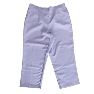 Alfred Dunner Pants Womens Plus Size 18W Purple Pull On Pockets Comfort Pastel
